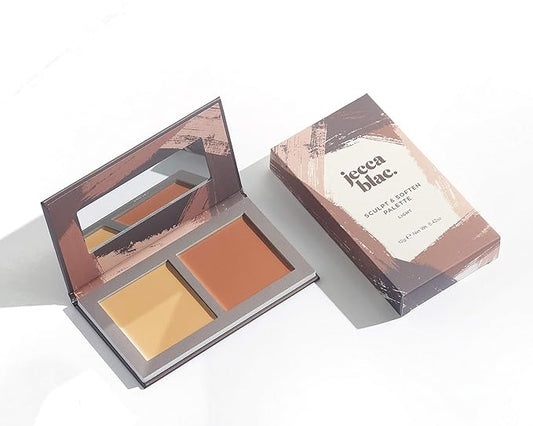 Jecca Blac Sculpt and Soften Contour Palette, Creamy Formula with Natural Finish, Medium Coverage, Gender Neutral and LGBTIQA+ Inclusive Make Up, Light, 12g-VivaGrace Women