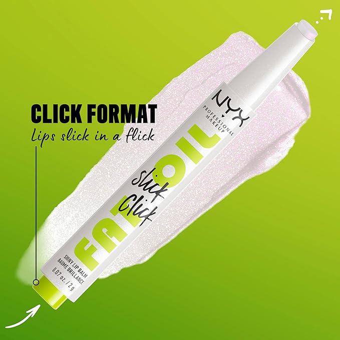 NYX PROFESSIONAL MAKEUP Fat Oil Slick Click, Lightweight, Buildable, Pigmented Vegan Lip Balm - Main Character-VivaGrace Women