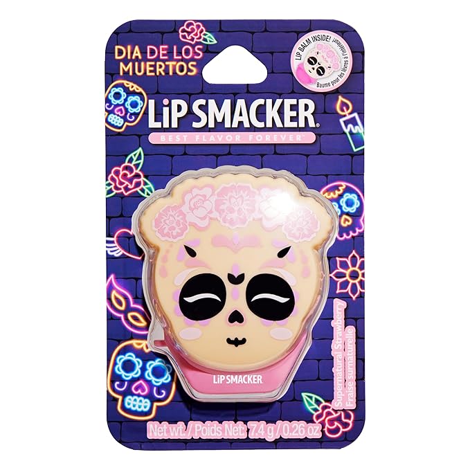 Lip Smacker Day of the Dead Lip Balm- Supernatural Strawberry (Pink)-VivaGrace Women