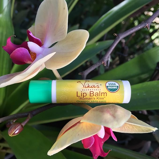 Vika's Essentials Certified Organic Lip Balm 'Roman's Kiss'-VivaGrace Women