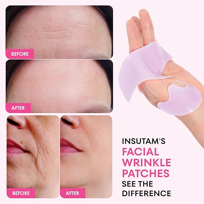 Forehead Wrinkle Patches for Anti-wrinkles: Overnight Face Wrinkles Patches to Lift Smile Lines for Women (PINK)-VivaGrace Women