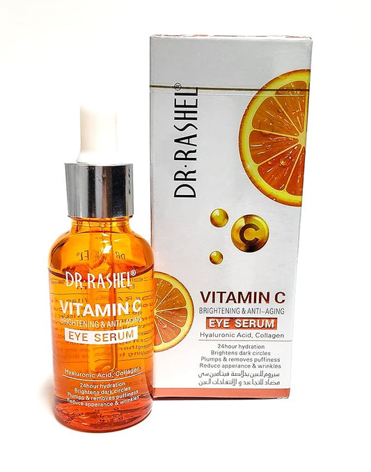 Vitamin C Eye Anti - Aging Serum Essence | Hyaluronic Acid and Collagen, Reduce Wrinkles, Remove Dark circles & Puffiness, Size (1.01 oz)-VivaGrace Women