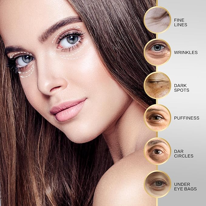 Retinol Eye Stick, Eye Cream for Dark Circles and Puffiness, Eye Brightening Cream for Hydration, Wrinkles in 3-4 Weeks, Travel Portability Anti-Aging Eye Cream for Bags Under Eye Reduces Fine Line-VivaGrace Women