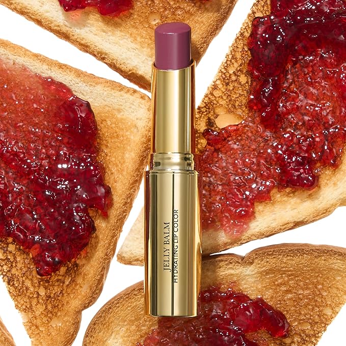 LAURA GELLER NEW YORK Jelly Balm Moisturizing Tinted Lip Balm - Jammin' - Hydrating Vitamin E - Semi-Shine Finish-VivaGrace Women