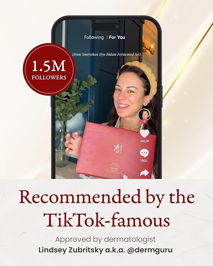 Sooryehan Hyobidam Fermented Skincare Gift Set (13.53fl oz) - Premium Korean Skin Care for Intense Hydration, Elasticity. Ginseng, Snow Fungus.-VivaGrace Women