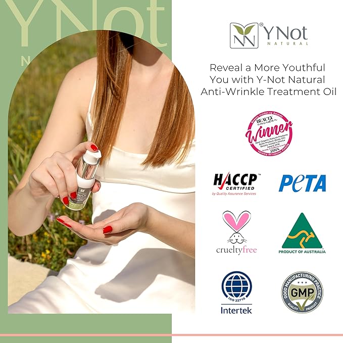 Australian Emu Oil with Vitamin E & C - 50mL Skin Brightener Serum for Face & Body to Reduce Visible Signs of Aging, Spots & Sun Damage - Antioxidant w/Omega 3 6 9 & Essential Oils by Y-Not Natural-VivaGrace Women