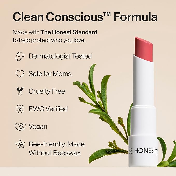 Honest Beauty Tinted Lip Balm | Antioxidant-rich Acai Extracts + Avocado Oil | EWG Certified, Vegan, Cruelty Free | Lychee Fruit-VivaGrace Women