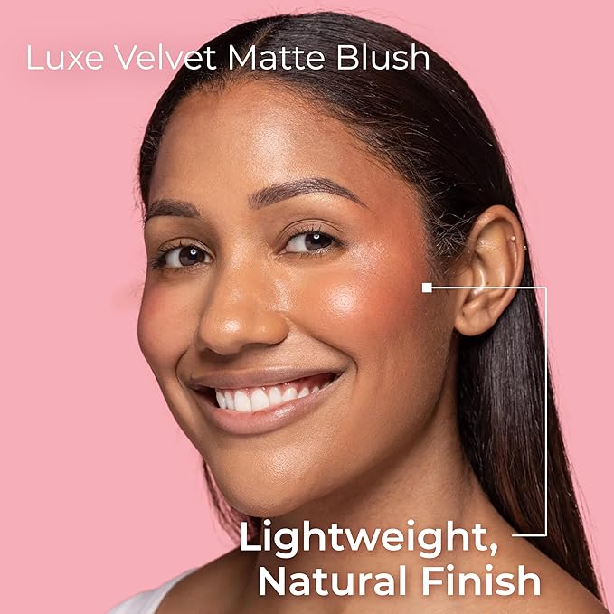 MCoBeauty Soft Matte Beauty Wand, Flushed Blush, Velvety Finish of Buildable Color, Vegan, Cruelty Free Cosmetics-VivaGrace Women