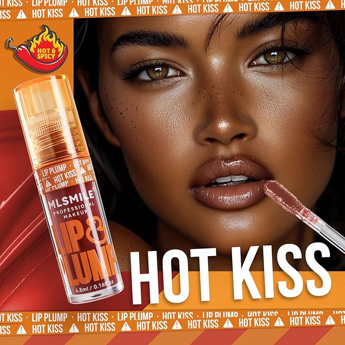 Hydrating Plumping Lip Oil Set, Natural Lip Gloss Plumper with Ginger, Transparent Moisturizing Lip Balm, Tinted Lip Plumper Gloss Make Lips Fuller, Vegan Lip Makeup (Set B, 3Pieces)-VivaGrace Women