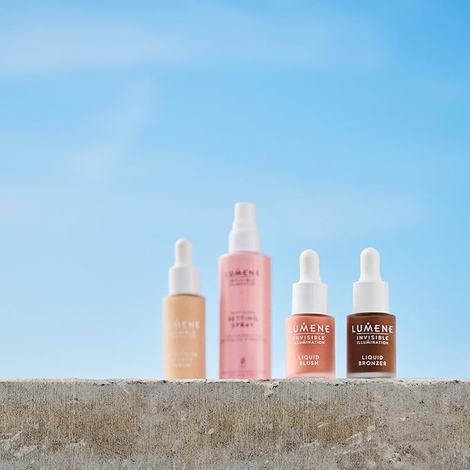 Lumene Invisible Illumination Dewy Glow Setting Spray - Facial Spray for All Skin Types - Makeup Primer & Dewy Setting Spray - Refreshing Face Mist (3.4 fl oz)-VivaGrace Women