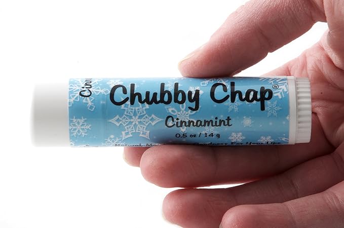 Chubby Chapstick - Large Jumbo Chapstick Natural Chapstick - .5 Ounce Lip Balm (Cinnamint)-VivaGrace Women