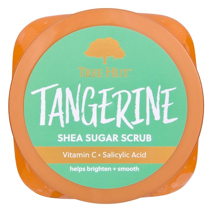 Tree Hut Tangerine Shea Sugar Scrub | Exfoliating Body Scrub Removes Dead, Dry Skin for a Soft & Hydrated Feel | Nourishing Essential Body Care | 18 fl oz.-VivaGrace Women