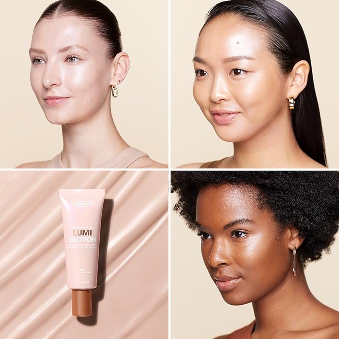 L'Oreal Paris Makeup True Match Lumi Glotion, Natural Glow Enhancer, Illuminator Highlighter, Bronzing Drops For a Sun-Kissed Glow, 901 Fair-VivaGrace Women