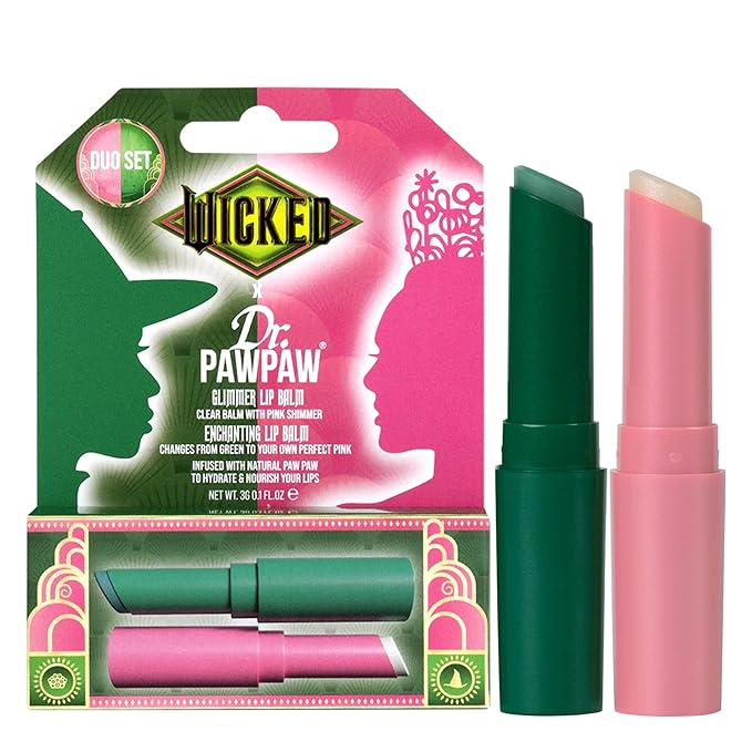 Dr. PawPaw Wicked Enchanting & Glimmer Lip Balm Duo - Moisturizing, Tinted Lip Balm for Women - Vegan, Nourishing, Hydrating - 2 pc-VivaGrace Women