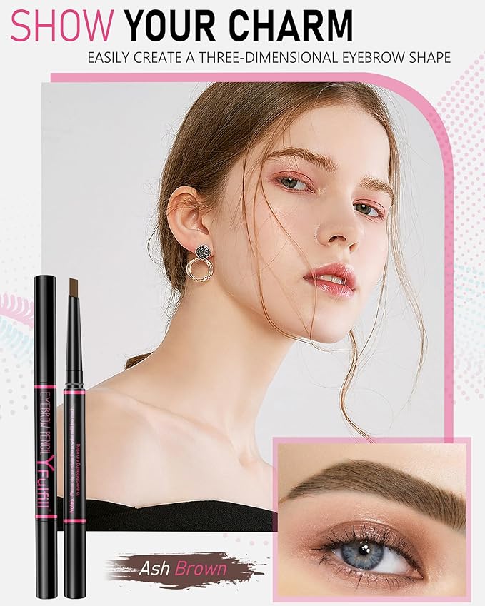 Ash Brown Eyebrow Pencils for Old Women, Eye Brow Pencil for Women-VivaGrace Women