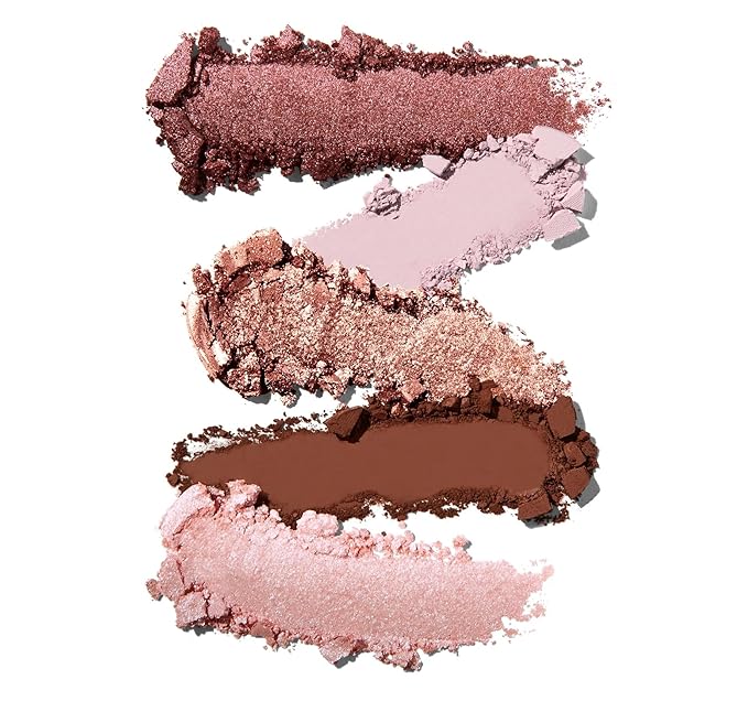 Morphe Rich & Foiled Artistry Palette - Foil-Effect Eyeshadow Palette with Matte, Shimmer & Foil Finishes - Mauve & Pink Eyeshadow with Luminous Payoff - Rose to Fame (0.35 oz)-VivaGrace Women