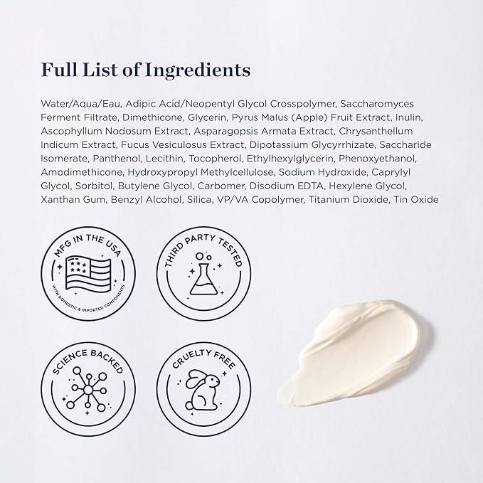 Radiate + Revive Hydrating Eye Cream- Rejuvenate Tired Eyes w/Algae to help Sagging, Hollowing, & Wrinkles- Lift Eyes, Firm Skin, Plump Complexion w/Antioxidants and Pearl Powder-VivaGrace Women