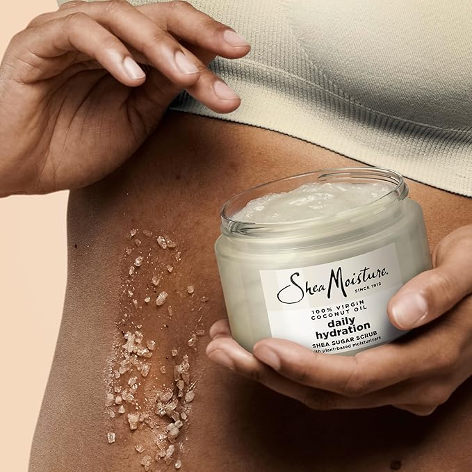 SheaMoisture Shea Sugar Body Scrub For Nourish And Replenish Skin Virgin Coconut Oil Daily Hydrating Body Scrub With 24h Shea Moisture Nutrients 12 oz-VivaGrace Women