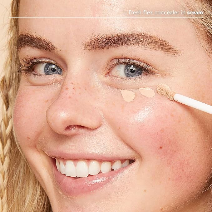 Honest Beauty Fresh Flex Concealer with Niacinamide + Vitamin E + Hyaluronic Acid | Vegan + Cruelty free | Cream, 0.17 fl oz-VivaGrace Women