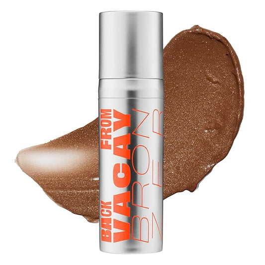 GOOD WEIRD Back From Vacay Bronzer - Vegan Liquid Face Bronzer Gel Cream for Men and Women | Natural Glow Lightweight Highlighter Makeup | Subtle Shimmer | 0.56 fl. oz. | WAIKIKI (Medium Bronze)-VivaGrace Women