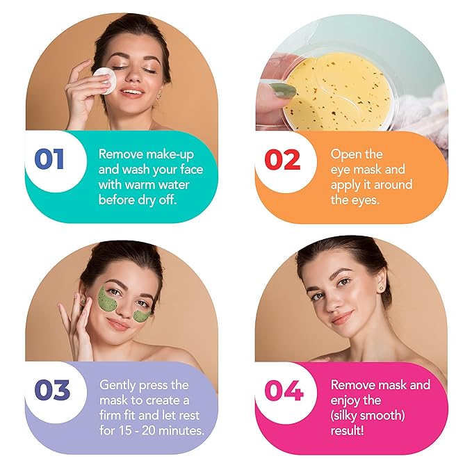 3 Pack Under Eye Mask See Brighter Days Ahead Eye Masks for Dark Circles Brightening & Hydrating Eye Patches-VivaGrace Women