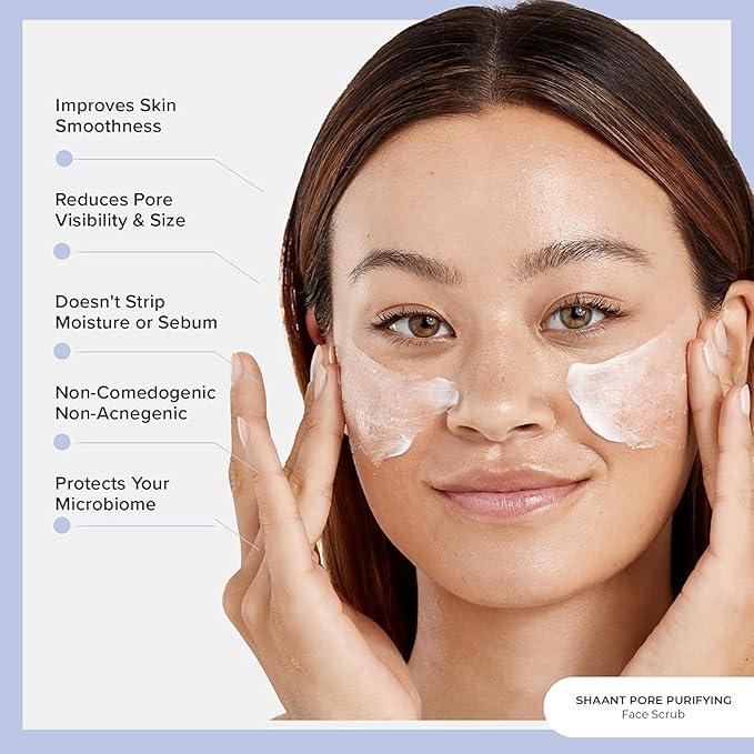 Codex Labs Shaant Deep Cleanse & Tone Kit, Pore Purifying Scrub (100g) & Refining Toner (100ml) - Oil Control & Pore Minimizer - for Acne Prone Skin - with 2% Salicylic Acid, 2% Gluconolactone (PHA)-VivaGrace Women