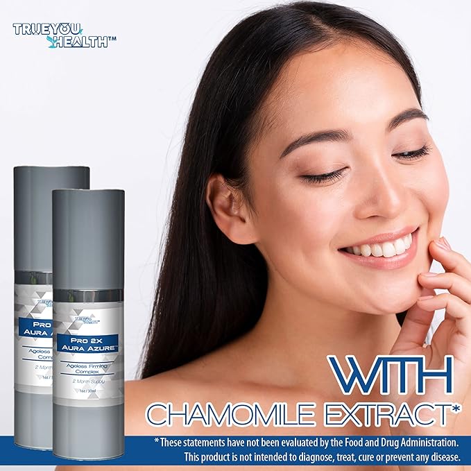 Pro 2x Aura Azure Serum - Anti Aging Serum - 2 Month Supply - Skin Firming Complex to Reduce Wrinkles Appearance - Exfoliate - Nourish - Improve Hyperpigmentation & Dark Circles - Aid Cell Renewal-VivaGrace Women