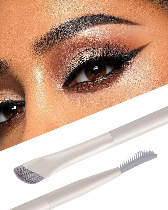 EIGSHOW Dual-Ended Precision Eyebrow Brush and Comb for Eyeliner Lining, Sculpting Brows, Professional Eye Makeup Tools (D109B)-VivaGrace Women