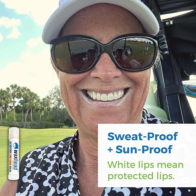 Waxhead Lip Sunscreen Lip Balm with SPF Lip Balm SPF, Zinc Sunscreen Chapstick SPF Chapstick with SPF, Organic Lip Balm with Sunscreen for Lips, Mint Lip Balm-VivaGrace Women