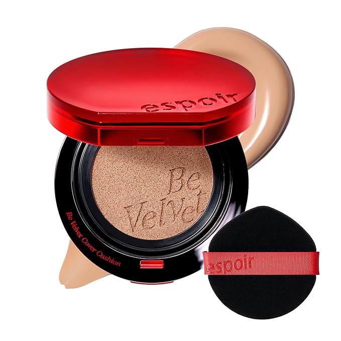 espoir [NEW] Be Velvet Cushion Foundation | Quick and Easy Coverage with Long-lasting Color by Zero Oxidation (#27 Oat, 0.46 Ounce (Pack of 1))-VivaGrace Women