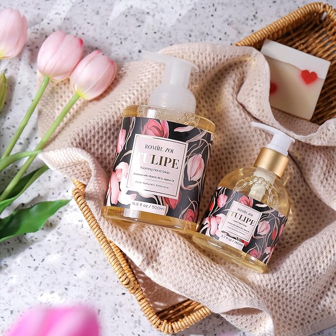 Liquid Hand Soap with Gift Box - Pure Nature's Embrace - Tulipure - 260ml/ 8.7 fl.oz