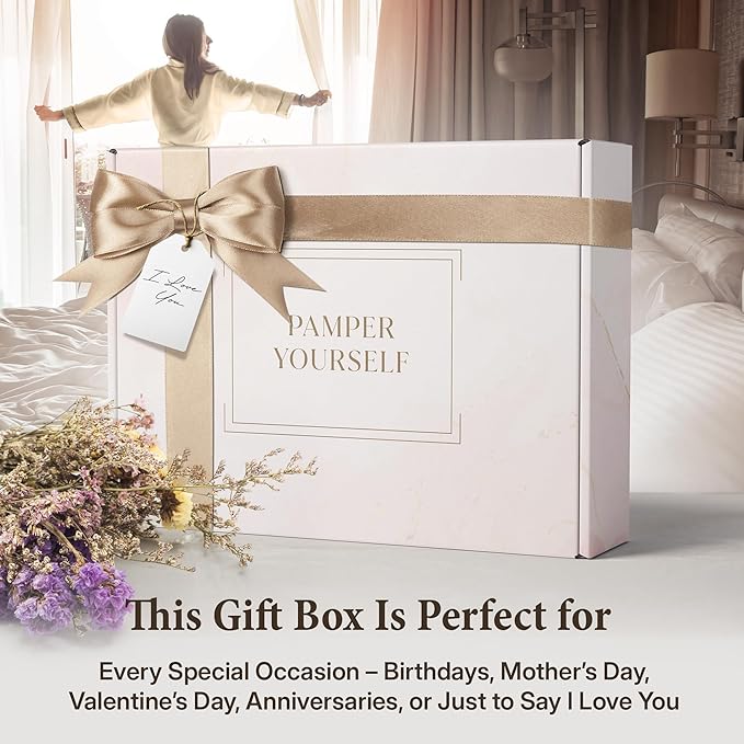 10-Piece Spa Gift Box for Women | Self-Care Set with Eye Mask, Loofa,Bath Bombs,Face Masks,Bubble Bath, Lotion, Body Wash & Bath Salt | Gift for Mom, Grandma, Wife, Bridesmaid or Loved Ones-VivaGrace Women