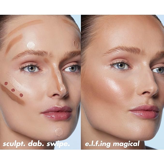 e.l.f. Halo Glow Highlight Beauty Wand, Liquid Highlighter Wand For Luminous, Glowing Skin, Buildable Formula, Vegan & Cruelty-free, Liquid Gold