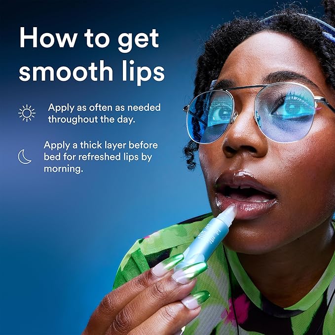 Experiment Softwear Smoothing Lip Treatment - 24hr Hydration with Squalane, Glycerin & Pomegranate Sterols - Intensive Moisture & Repair for Extra Dry, Flaky Lips - Vegan Lip Balm, .34 FL OZ-VivaGrace Women