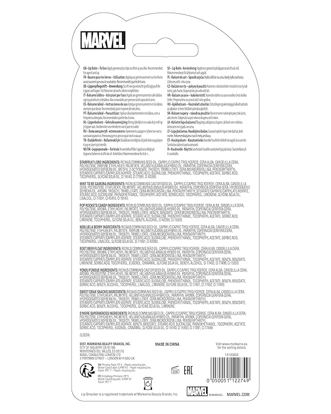 Lip Smacker Marvel, Guardians of the Galaxy, party pack, lip balm for kids - Guardians of the Galaxy-VivaGrace Women