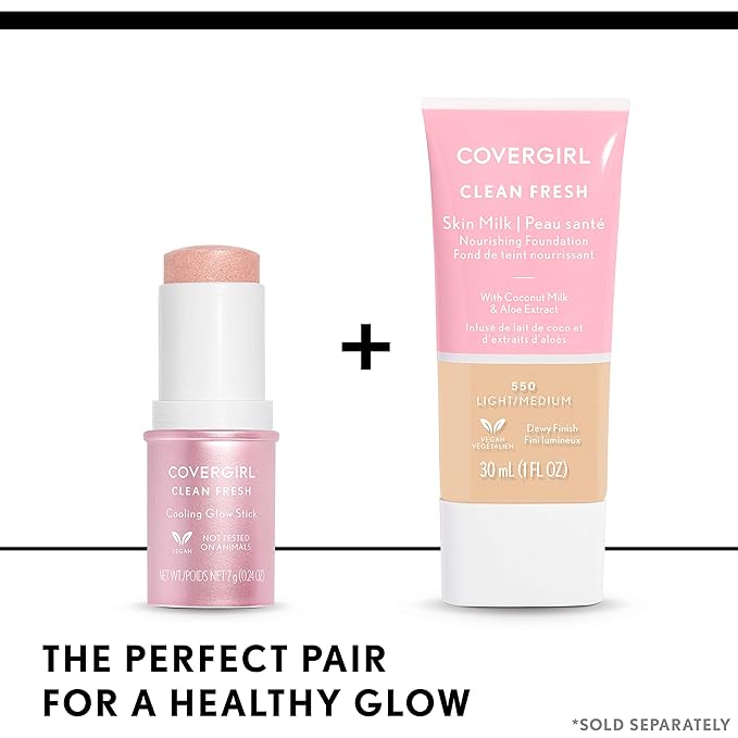 COVERGIRL, Clean Fresh Skin Milk Foundation, Dark, 1 Count (packaging may vary)-VivaGrace Women
