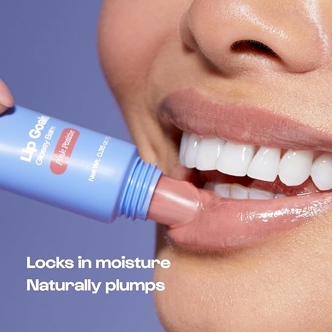 Alleyoop Glossy Lip Balm - Lip Goals, Dare to Bare (Sheer Rosy Brown) - Hydrating & Moisturizing Lip Care for Cracked Lips - Natural Plumping Lip Moisturizer That Smooths, Soothes, & Protects - Vegan-VivaGrace Women