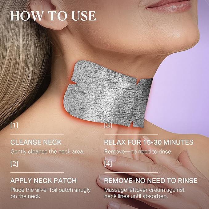 depology Tightening and Lifting Neck Wrinkle Patches with Cream, PDRN Deep Collagen Neck Mask, Firming Patch with PDRN、Collagen and Niacinamide Cream-VivaGrace Women