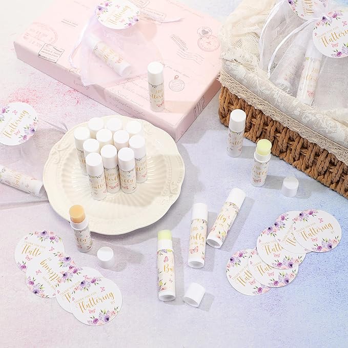 Fumete 50 Pack Butterfly Baby Shower Party Gifts Favors Bulk Lip Balms for Guests Boys Girls Neutral Gender Reveal Favors for Baby Shower Prizes Souvenirs Bags Stuffer Classroom Prizes-VivaGrace Women