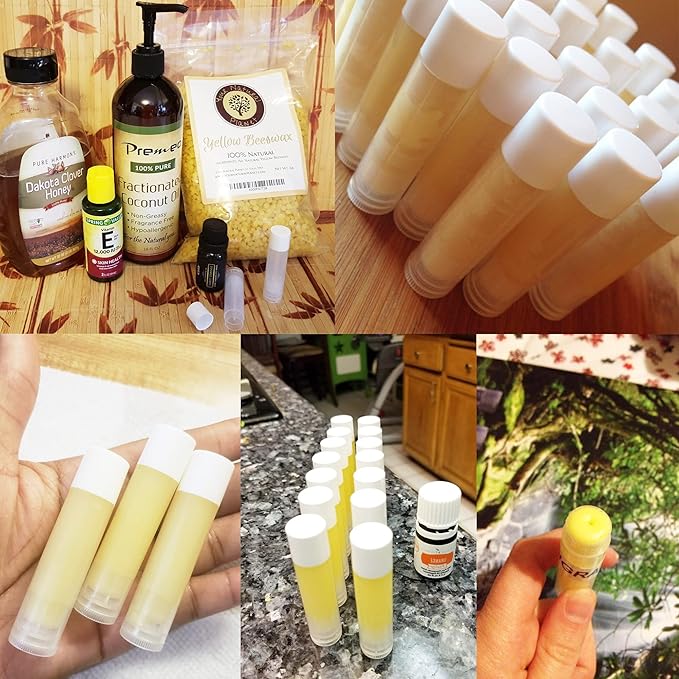 Honbay 30PCS 5g Clear Empty Lip Balm Containers Empty Tubes-VivaGrace Women