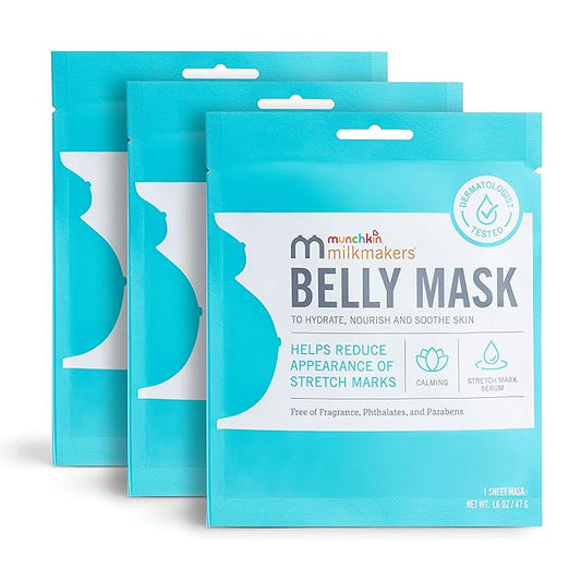 Munchkin® Milkmakers® Belly Mask for Pregnancy Skin Care & Stretch Marks, 3 Sheet Masks-VivaGrace Women