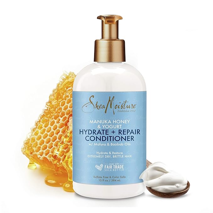 SheaMoisture Hydrate & Repair Conditioner for Damaged Hair Manuka Honey & Yogurt Shea Butter 13 oz-VivaGrace Women