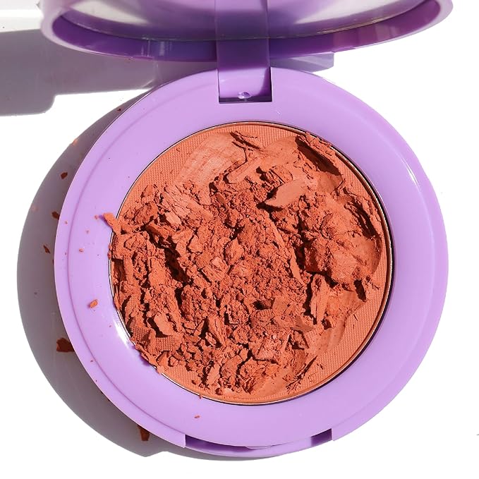 Half Caked In Bloom Powder Blush | vegan & cruelty-free, fragrance-free, highly pigmented, primer-infused | 3.8g (Liv On Sunday)-VivaGrace Women