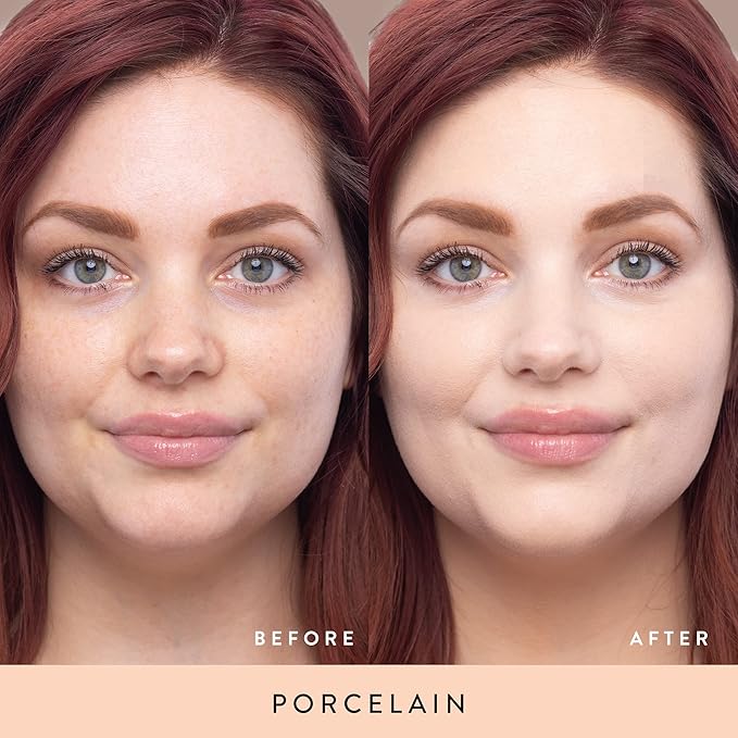 LAURA GELLER NEW YORK Double Take Liquid Foundation | Medium to Full Coverage, Natural Matte Finish, Porcelain-VivaGrace Women