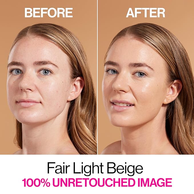 wet n wild Bare Focus Skin Tint, 5% Niacinamide Enriched,Buildable Sheer Lightweight Coverage,Natural Radiant Finish,Hyaluronic & Vitamin Hydration Boost,Cruelty-Free & Vegan-Fair Light Beige-VivaGrace Women