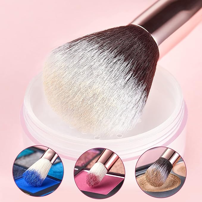 Jessup Brand 25pcs Professional Makeup Brush Set Beauty Cosmetic Foundation Powder Blusher Eyeshadow Blending Natural-Synthetic Hair Brushes Set (Black/Rose Gold)-VivaGrace Women
