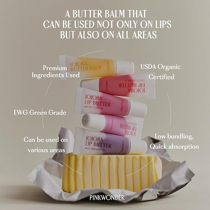 Jojoba Lip Butter (Mute Burgundy 04)-VivaGrace Women