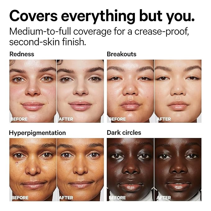Milk Makeup Future Fluid All Over Cream Concealer, 5W (Fair with Warm Undertones) - 0.28 fl oz - Medium-to-Full Coverage - Up to 12-Hour Wear - Crease-Proof Finish - Vegan, Cruelty Free-VivaGrace Women