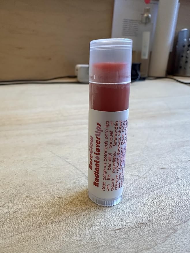 Living Libations - Organic 'Rose Glow Lover Lips' Lip Balm | Natural, Wildcrafted Clean Beauty (2-pack)-VivaGrace Women