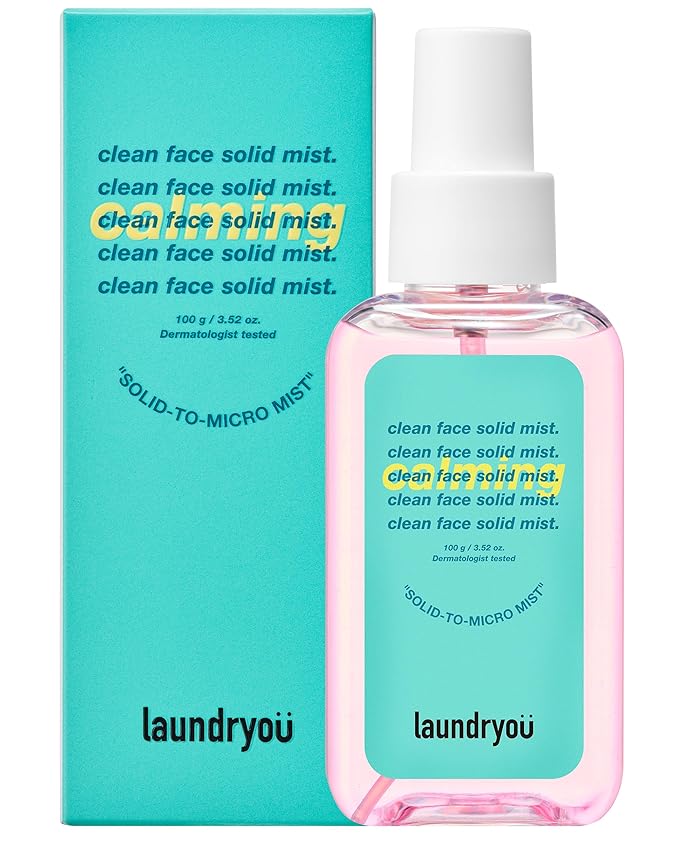 Clean Face Solid Mist - Calming, Hydrating, and Moisturizing Gel-To-Mist Dermatologist Tested Hypoallergenic Facial Spray for Redness Relief and Soothing Irritated Skin - (3.38 fl. oz.)-VivaGrace Women